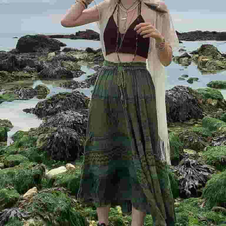 Women Summer Floral Print Sexy Vintage High Waist Midi Skirt Women Summer Floral Print Sexy Vintage High Waist Midi Skirt