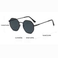 thumbnail image 3 of Wutalume Advanced Unisex Retro Sunglasses, Large Frame Flat Mirror Lens, Classic Oversized UV Protection Sun Glasses for Men and Women, Daily Fashion Outdoor Wear,C, 3 of 6