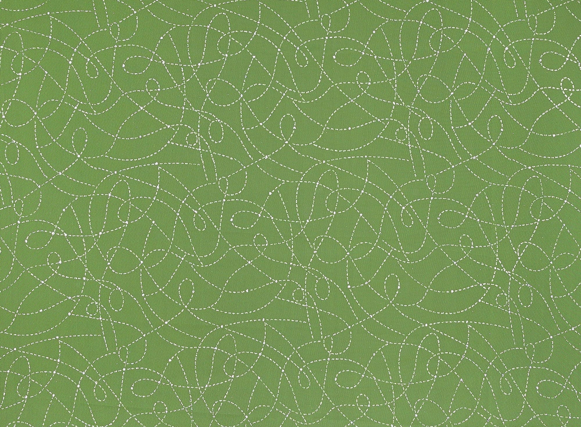 Zelouf Swirl Glitter With Glitter Hologram On Tulle  , Sewing, DIY, Crafts Fabric by the Yard, Lime Twist, 7 Yard