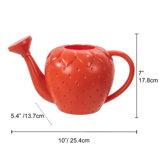 Expert Gardener Kids Watering Can, Pink Strawberry, 0.37 gal