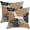 Brown Black, variant on Blue and Red Dahlia Flower Throw Pillow Covers 18x18 Inch 4th of July Decorations Pillows Cover 18x18 inch Set of 2 Patriotic Memorial Day Farmhouse Linen Pillow Case for Outdoor Couch Bed Sofa Decor