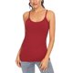 thumbnail image 1 of Txlixc - Camiseta sin mangas básica para mujer, con tirantes finos, camisetas interiores ajustables para yoga Txlixc Moda, 1 of 7