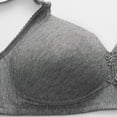 thumbnail image 6 of DondPO Plus Size Bras for Women Wireless Comfortable Bras for Older Women Front Closure Bras for Women No Underwire Wireless Bras for Women Seamless Tshirt Bra Full Coverage Bras for Women Gray 44, 6 of 7