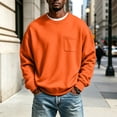 thumbnail image 2 of Men's Pocket Sweatshirt Crew Neck Long Sleeve Chest Pocket Relaxed Fit Soft Casual Pullover Sweatshirt, 2 of 6