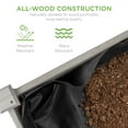 thumbnail image 6 of Best Choice Products 34x18x30in Raised Garden Bed, Elevated Wood Planter Box for Kids, Patio w/ Bed Liner - Gray, 6 of 8