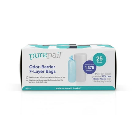 UPC: 0850012513032 | PurePail Classic Odor-Barrier 7-Layer Refill Bags 25 Count