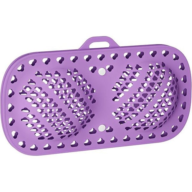 HAYANBra Washing Bag for Laundry, Silicone Lingerie Bags for Washing Delicates, Laundry Bag Washing Machine & Dryer Washing Bags, Maternity Bras, Sports Bras, Sexy Bras (Purple)