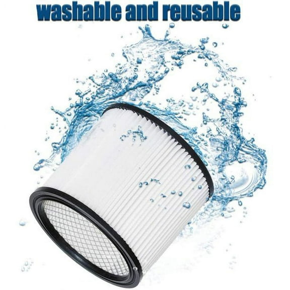 AMERTEER Replacement Filter For Shop Vac Filters 90304 Wet Dry Vac Filter - Perfect for Wet/Dry compatible with Shop Vac Vaccuums - Long Lasting - High Absorption (white)