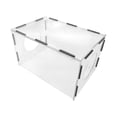 thumbnail image 3 of Grinding Dust Box Polishing Dust Hood Dust Shroud Cover Dry Grinding Dust Cover with 2 Holes Dust Cage Transparent for Sculpturing Polishing, 3 of 9