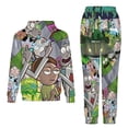 thumbnail image 2 of Rick And Morty Unisex Adult Sweatsuits Hoodie & Sweatpants Long Sleeve Hooded Sweatshirt Matching Joggers Tracksuit Sets 5XL, 2 of 9