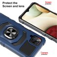 thumbnail image 2 of Cass Creations Case for Samsung Galaxy A12, Advanced Armor Full Body Hybrid Shock Proof Bumper Protective Phone Cover - Blue, 2 of 5