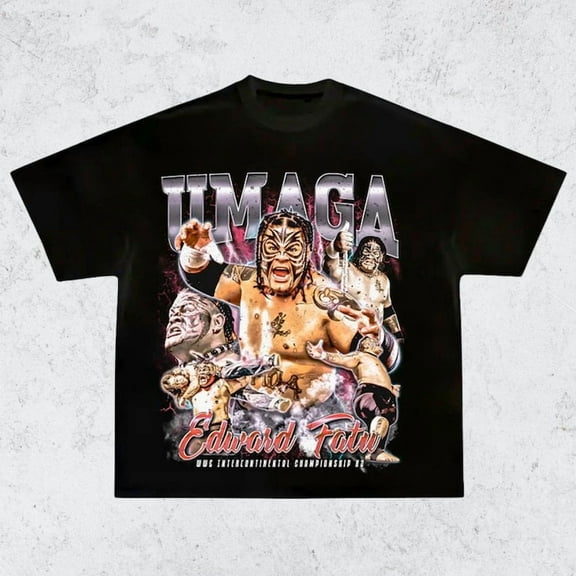 Vintage 90s Umaga 'Fatu' Tee Shirt Homage Retro Classic Graphic Tee Bootleg Bestseller Unisex Sport Sweatshirt Gift