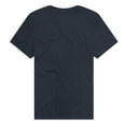 thumbnail image 2 of Popfunk Superman Flying Band Unisex Adult Heathered Premium T Shirt (3X-Large) Navy, 2 of 4