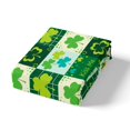 thumbnail image 4 of Erosebridal Housse de Couette de la Saint-Patrick Simple, Ensembles de Literie Gnome Drôle Taille Simple, Literie Réversible Patchwork Trèfle Taille Simple, Microfibre Décor de Chambre, 2 Pcs (Sans Couette), 4 of 7
