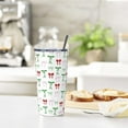 thumbnail image 6 of Bows 20oz Tumbler with Lid and Straw for Women, Red Green Ribbons and Bows Christmas Insulated Mug Polka Dot Bows Stainless Steel Tumbler Double Wall Vacuum Travel Mug Coffee Cup, 6 of 6