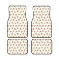 thumbnail image 2 of Uemuo Car Floor Mats - Squirrel And Rose Pattern Carpet Floor Mats for Cars, Auto Accessories Front & Rear Car Floor Foot Mat Sets of 4 Pieces, 2 of 6