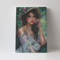 thumbnail image 4 of 16x24 inch Paintings Wall Decor Exquisite Woman,Apartment Home Bathroom,Living Room,Study,Lounge Decor Wall Art Prints,Enchanting Woman Vintage Style Painting Canvas,For Woman & Man Cave,Bar, 4 of 6