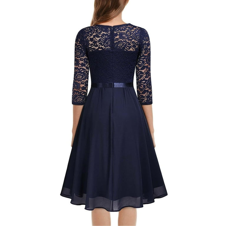 Casual Solid Lace V Neck Lace Dress Dresses(3 Colors) Casual Solid Lace V Neck Lace Dress Dresses(3 Colors)