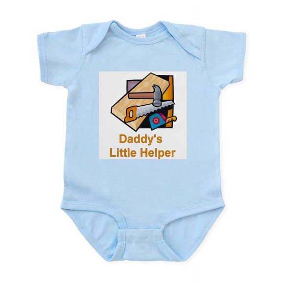 CafePress - Daddy's Little Helper (Carpenter) Infant Creeper - Baby Light Bodysuit, Size Newborn - 24 Months