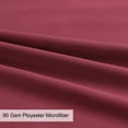 thumbnail image 3 of Unique Bargains 2-Pack 1800D Microfiber Solid Pillowcases Wine Travel, 3 of 8