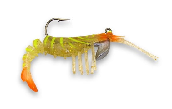 Egret E-VS35-14-04 Vudu Shrimp Natural 3.5" Soft Plastic Fishing Sinkbait Lure 
