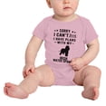 thumbnail image 2 of Sorry I Can't I Have Plans With My Irish Water Spaniel Love Pet Dog Funny Baby Romper (Pink, 12-18 Months), 2 of 5