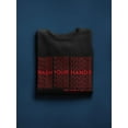 thumbnail image 3 of Wash Your Hands, Nice Day Sweatshirt Men -GoatDeals Designs, Male Medium, 3 of 4