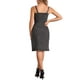 thumbnail image 3 of Vestidos de mezclilla para mujer INSPIRE CHIC, con botones, sin mangas, escote corazón, midi, color gris, talla XL, 3 of 6