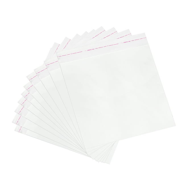 300 bolsas transparentes Unique Bargains 9.0 x 10.0 in OPP para violonchelo 25 cm x 23 cm