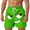Green@GC@, variant on Mens Casual Shorts Elastic Waist Drawstring Summer Shorts for Men Funny Emotes Graphic Lightweight Loose Fit Vacation Beach Shorts With Pockets