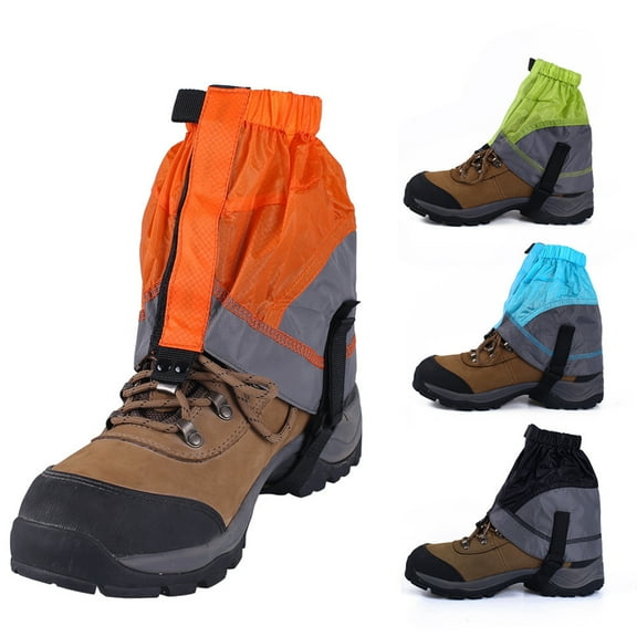 STOBOK 1 Pair Boot Covers Waterproof Nylon Easy to Put On/Take Off Hiking Blue