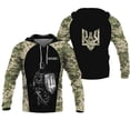 thumbnail image 5 of Sudadera con capucha para hombre con la bandera de Ucrania, estampado de camuflaje del emblema nacional ucraniano, ropa informal para hombre, jersey de gran tamaño, 5 of 5
