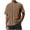 Brown, variant on Aofany Mens Cotton T Shirts with Pocket Crewneck Short Sleeve Casual Loose Fit Distressed Tees Tops Size S-5XL