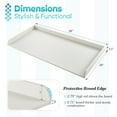 thumbnail image 4 of Kaboon Washer Dryer Countertop with Edge Rails, 28" x 58", White, 4 of 6