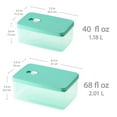 thumbnail image 2 of Casa Origin Microwavable Food Containers with Lid, 2 Pieces - Rectangle (White), 2 of 10