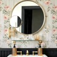 thumbnail image 4 of Watercolor Pink Rose Floral Wallpaper, Rustic Farmhouse Vintage peel and stick wallpaper, waterproof, Wall Decoration for Bedroom, Living Room, Bathroom, Kitchen Cabinet, Dorm Room [17.7 * 118 in], 4 of 8