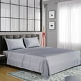 thumbnail image 2 of EGO 100% Viscose from Bamboo Bed Sheets Set, Wrinkle Resistant, Solid Sateen, Twin XL Size, Light Gray, 2 of 10