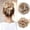 Brown, variant on High Temperature Synthetic Hair Rope Scrunchie for Fashion Thick Ponytail Holder Elastic Hair Ties for Versatile Styles
