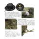 thumbnail image 3 of Sombrero De Sol Con Protección Para Casco Visera Táctica Gris Oscuro, 3 of 4