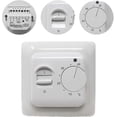 thumbnail image 1 of Manual Underfloor Heating Thermostats 220v 16a, Electric Underfloor Heating Controller Mechanical Room Thermostat With Floor Sensor Probe1pc, 1 of 5