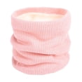 thumbnail image 1 of COOPHYA 1Set Warm Neck Gaiter Artificial Wool Scarf for Women Cold Weather Protection Pink Color Double-Layer Design, 1 of 6