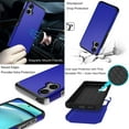 thumbnail image 2 of Accessories Bundle for Motorola Moto G 5G 2024: Dual Layer Tough Magnetic Shockproof Cover Case, Tempered Glass Screen Protector, Digital LED Display USB-C Cable - Cobalt Blue, 2 of 8