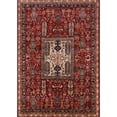 thumbnail image 1 of Ahgly Company Tapis d'Intérieur Rectangle Mid-Century Moderne Rouge Cramoisi Zone Orientale, 8' x 10', 1 of 6