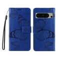 thumbnail image 2 of TECH CIRCLE Compatible with Google Pixel 8 Pro Wallet Case with Wrist Strap,for Men Women,Butterfly Embossed PU Leather Flip Stand Card Slots Protective Phone Cover for Google Pixel 8 Pro 6.7",Blue, 2 of 9