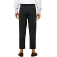thumbnail image 3 of Lars Amadeus Men's Casual Solid Color Flat Front Cropped Ankle-Length Dress Pants, 3 of 6