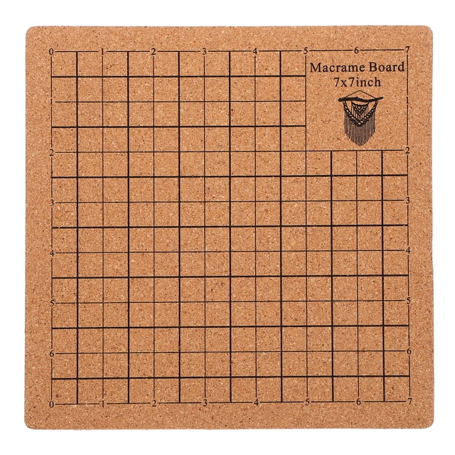 Miangastore Wood Macrame Board Wood Board Grid Rope Knotting Board for Knotting Project