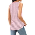 thumbnail image 6 of Bosfbaoi Tank Tops for Women Striped Crochet Sleeveless Shirts Round Neck Hollow Out Casual Summer Tops, 6 of 6