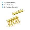 thumbnail image 4 of Capas Collar Cierres, 4uds Collar Conector 5 Hilos Deslizamiento Magnético Tubo Cierre Cierres para Capas Pulseras Collar Joyas Fabricación, Oro, 4 of 6