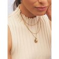 thumbnail image 5 of Women'S Sleeveless Mock Turtlenecks Tops Stretch Slim Fitted Tank Top Basic Bustier Tee Khaki S, 5 of 9