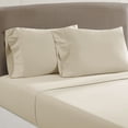 thumbnail image 2 of Modern Threads Aircloud Vintage Washed 100% Combed Cotton Adult Sheet Set, Sand, Cal. King, 2 of 2